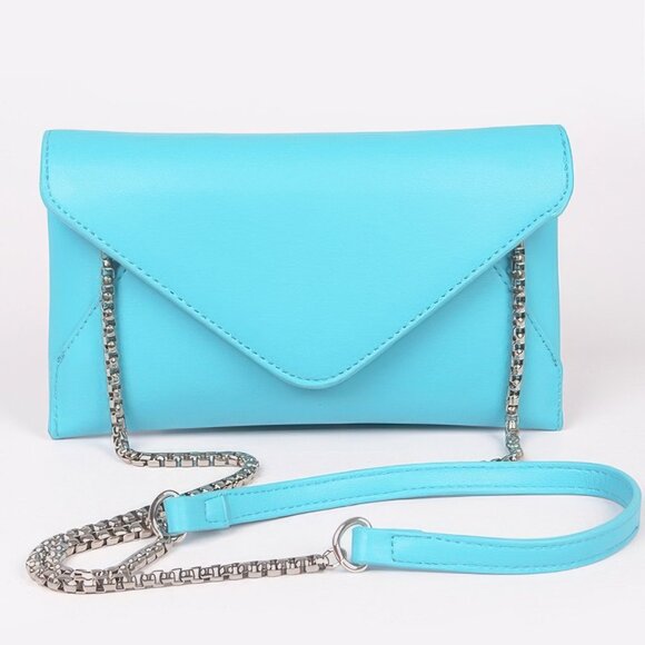 Faux Leather Small Envelope Clutch - Picture 7 of 8